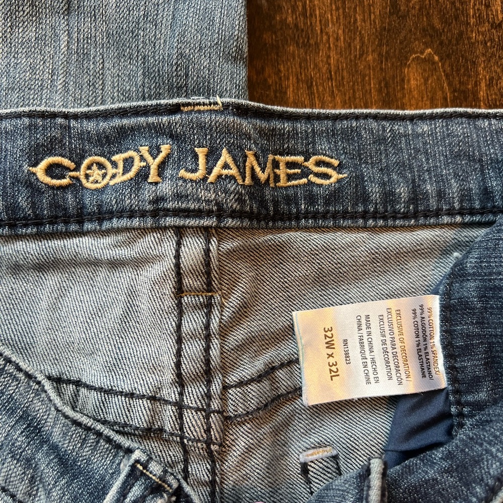 Men's Light Blue Bootcut Jeans - Classic Everyday Denim - Picture 3 of 3